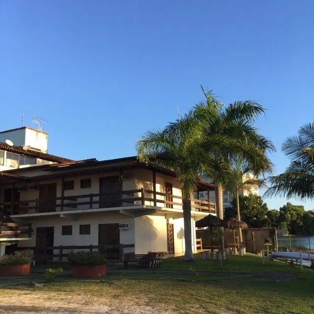 Área externa da pousada