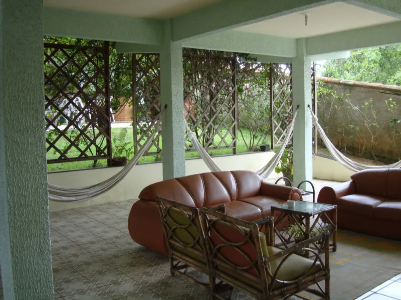 Área de descanso da pousada